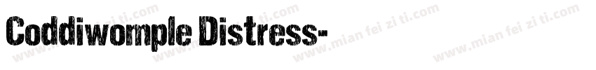 Coddiwomple Distress字体转换